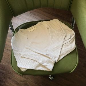 Urban outfitters beige thermal size small